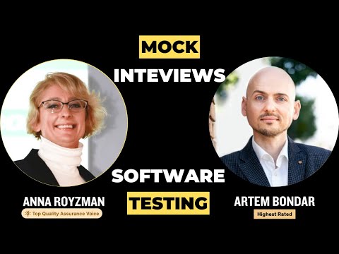 Mock Interviews for Software QA and Test Engineers - YouTube
