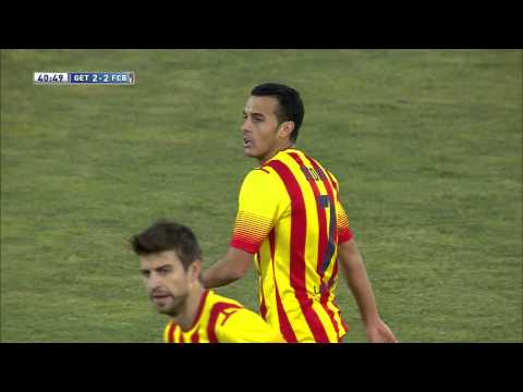 Gol de Pedro (2-2) en el Getafe CF - FC Barcelona - HD