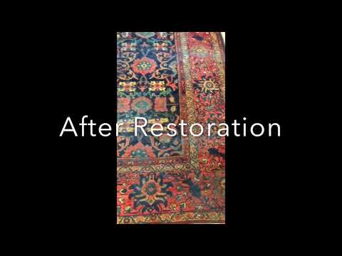Persian Mahal Rug Restoration NYC