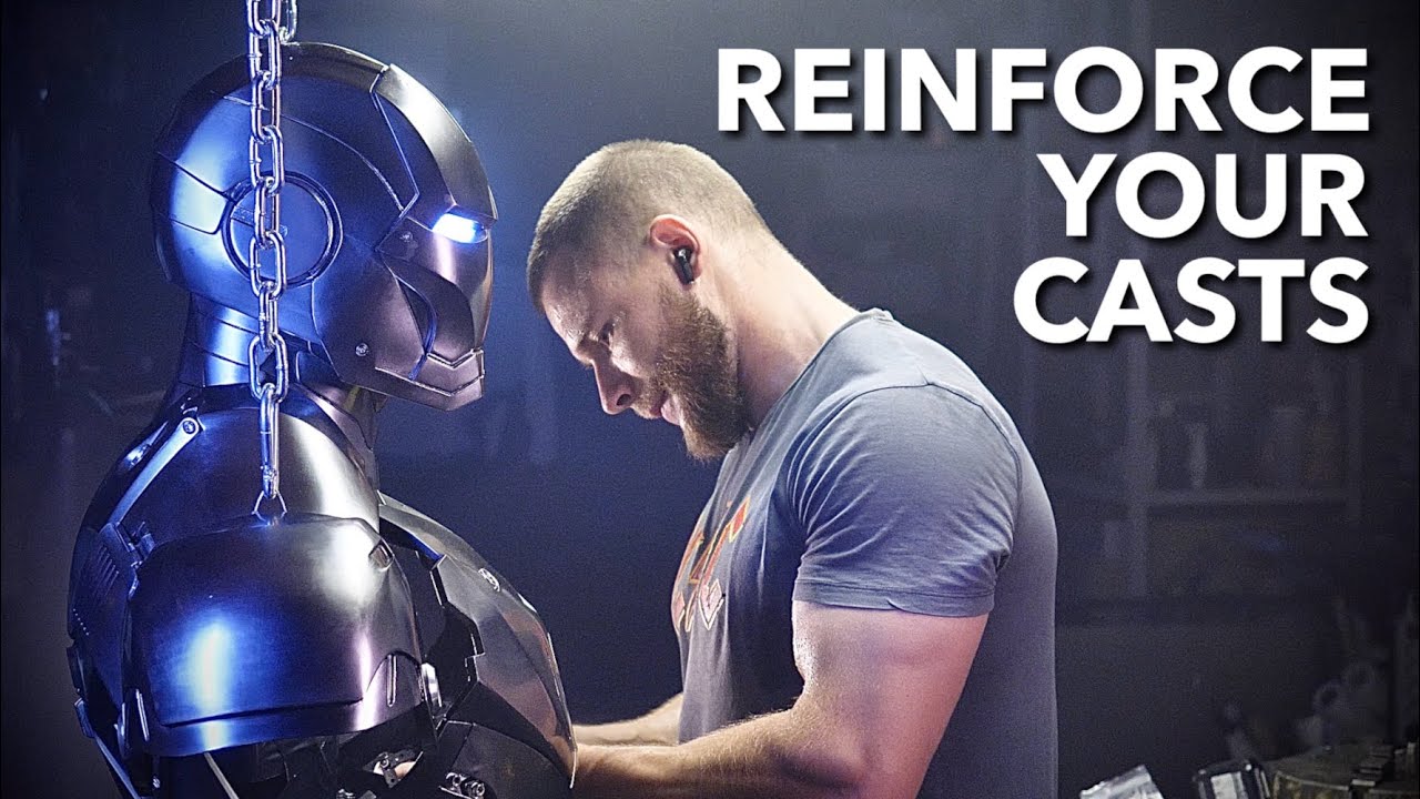 Reinforcing casts with composite materials. 3D print - Rotocast - Composite materials.