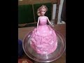 как сделать торт куклу 