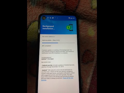Finally Update My Moto one Action android 10