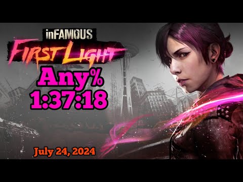 inFAMOUS First Light Speedrun - Any% - 1:37:18 - Toddtrous