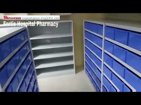 Mild steel alkon pharmacy panda shelf bins, size/dimension: ...