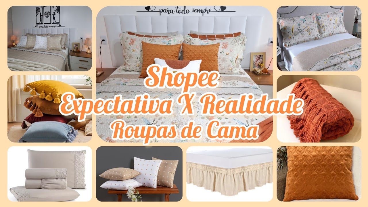 EXPECTATIVAXREALIDADE ROUPAS DE CAMA SHOPEE EM DUAS CAMAS POSTAS PERFEITAS#achadinhos#shopee#enxoval