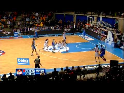 Rakim Sanders Oop at 2Q buzzer