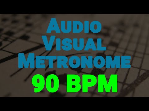 90 BPM Audio-Visual Metronome/Click Track