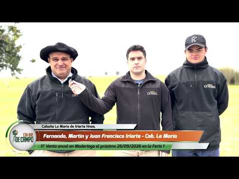 Fernando, Martín y Juan Francisco Iriarte - Previa del remate en Gral. Madariaga - 25/09/2026