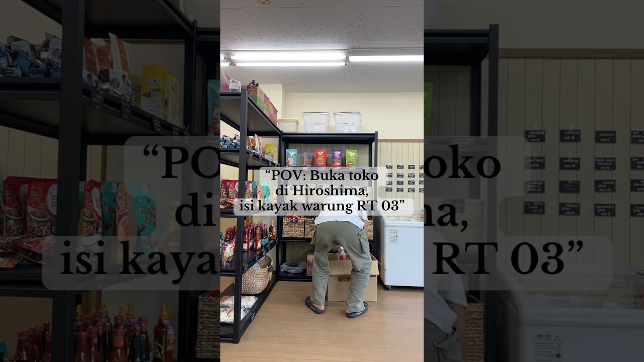 Jauh-jauh ke Jepang,ujungnya jualan indomie😆 #TokoKelontongJepang#IndomieMendunia#IsiDapurNusantara