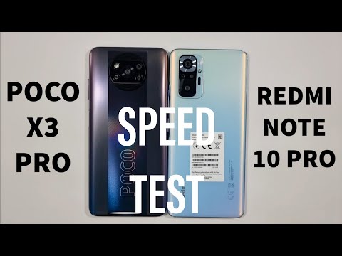 Xiaomi Poco X3 Pro vs Xiaomi Redmi Note 10 Pro Speed Test