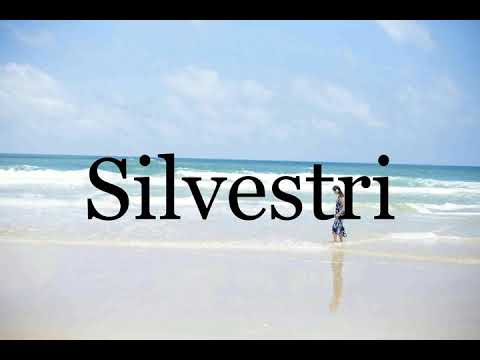 How To Pronounce Silvestri🌈🌈🌈🌈🌈🌈Pronunciation Of Silvestri