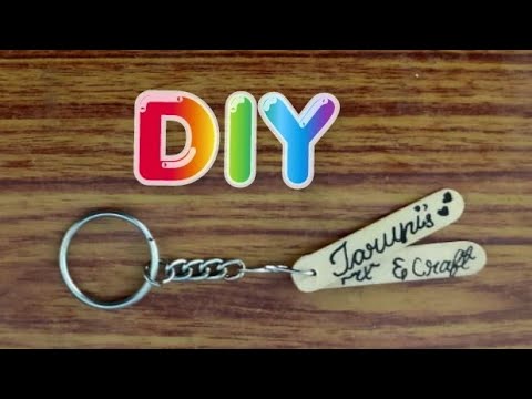 Easy DIY Ice-Cream Stick Keychain | Taruni Art and Crafts
