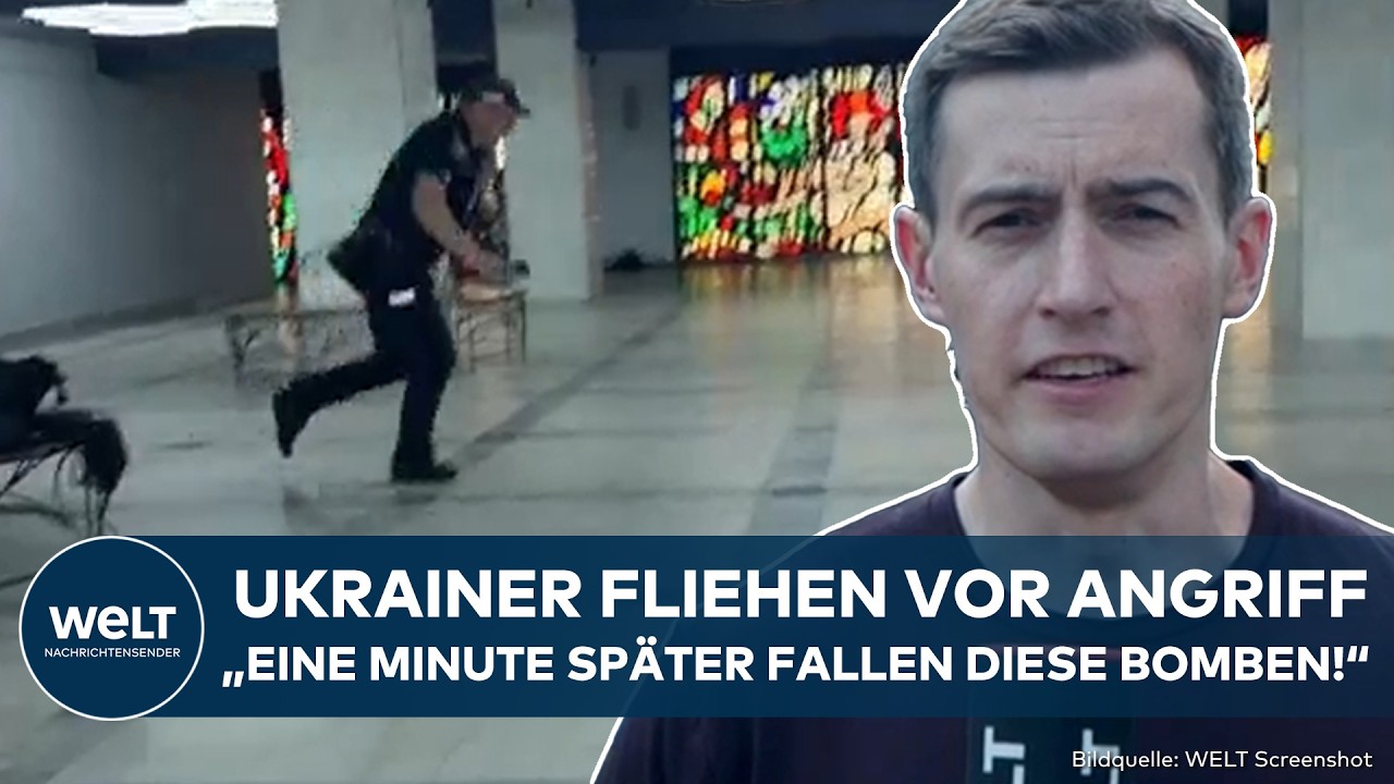 PUTINS KRIEG: Schock in Ukraine! Gleitbomben-Alarm! WELT-Reporter berichtet von Frontstadt