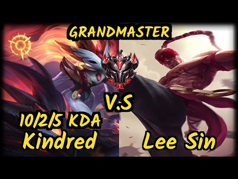 Bgob (KINDRED) vs LEE SIN - 10/2/5 KDA JUNGLE GAMEPLAY - BR Ranked GRANDMASTER