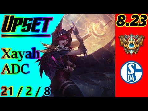 S04 Upset as Xayah ADC - S8 Patch 8.23 - EUW Challenger - Full Gameplay