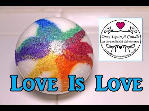 Once Upon A Candle - LOVE IS LOVE Bath Bomb - DEMO - Underwater View - REVIEW - SLOW MOTION
