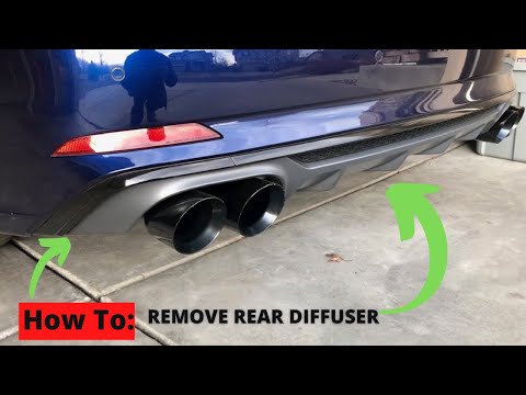 How to Remove Rear Diffuser | Install Maxton Designs | Audi S5 Sportback B9 |