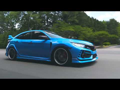 2021 Boost Blue Civic Type R + Advan Racing GT Beyonds