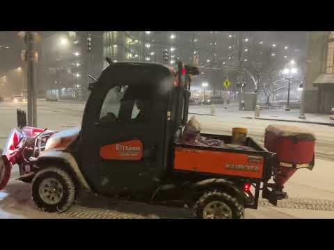 Snowstorm in Dayton, Ohio