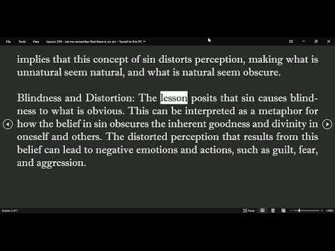 ChatGPT ACIM Lesson 259 - Let me remember that there is no sin