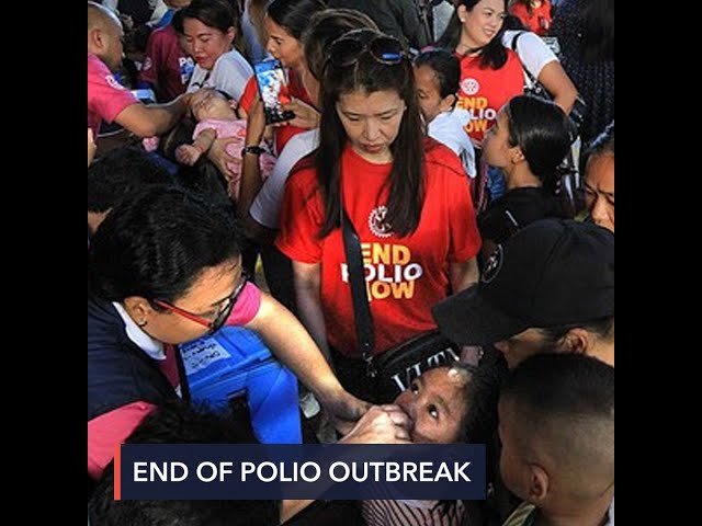 WHO declares end of polio outbreak in Philippines