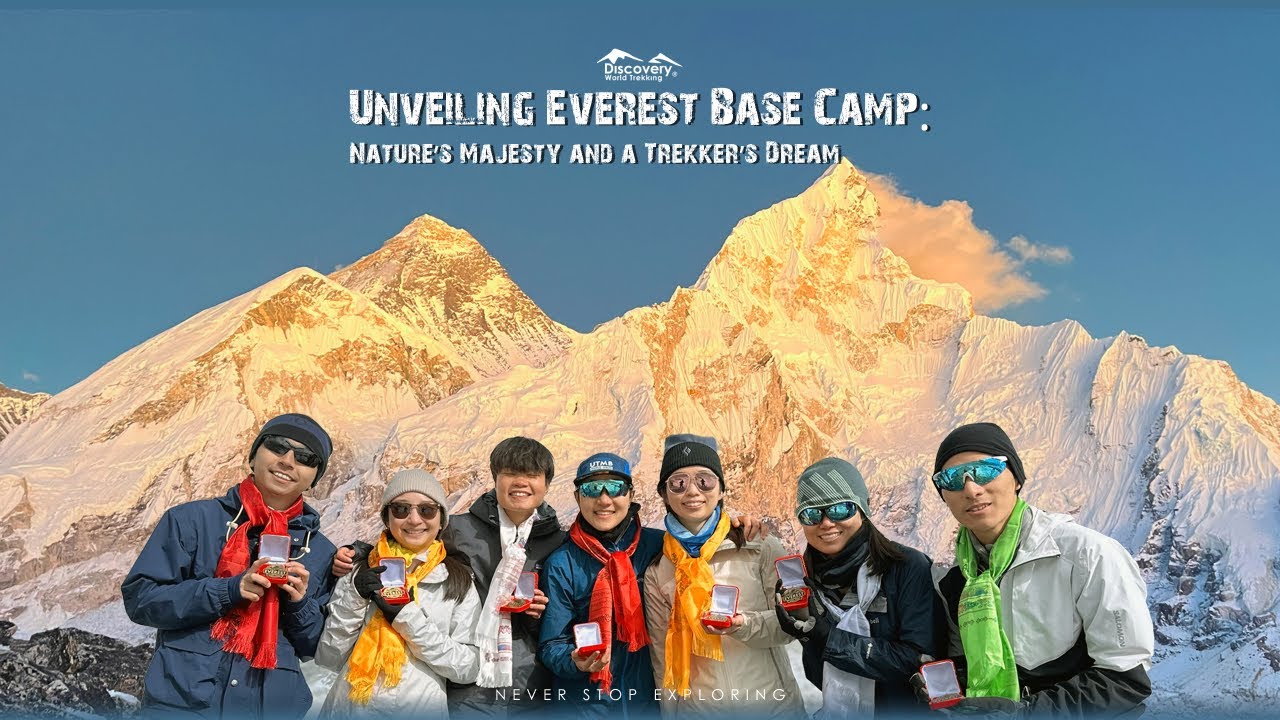 Everest Base Camp, the ultimate destination on the Everest trek.