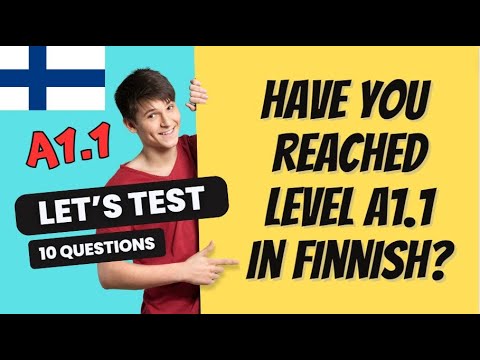 Test your Finnish language level A1.1