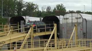 preview picture of video 'A Glimpse of Amtrak's Auto Train Assembly at Lorton Va 8 Oct 2012'