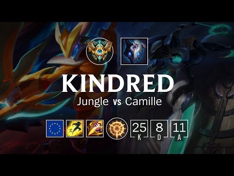 Kindred Jungle vs Camille - EUW Challenger Patch 8.20