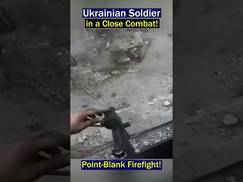 Point-Blank Firefight: Soldier Fights Off Infantry in Close Combat