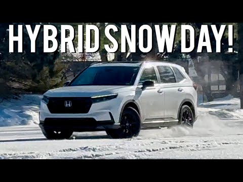2024 Honda CR-V Sport-L Hybrid AWD - POV Owner Winter Driving Review - Snow Mode, Handling & More!