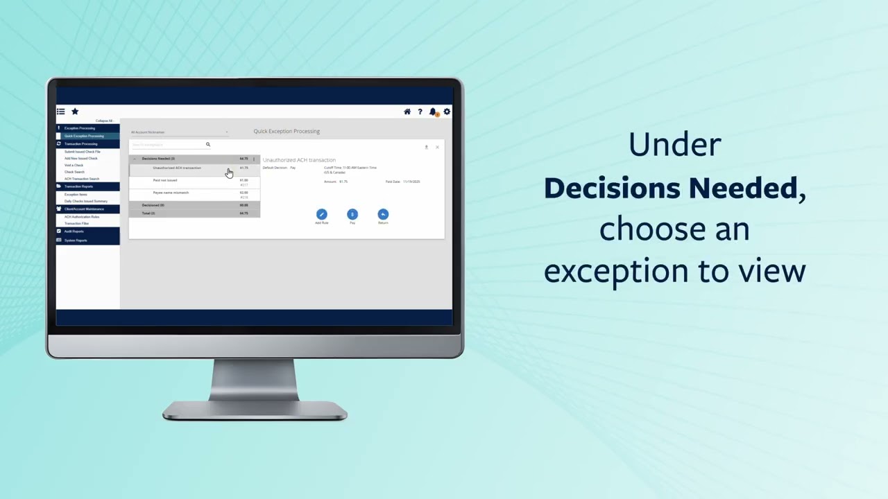 How to Process Positive Pay Exceptions | Fraud Protection