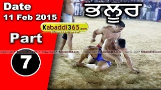 Bhaloor (Moga)  Kabaddi Tournament 11 Feb 2015 Part 1 by Kabaddi365.com