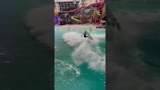 Surfing inside of a mall