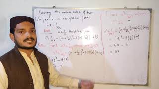 Finding the value of cube of two like terms in reciprocal form