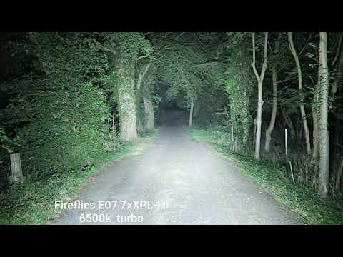 Emisar DT8 8xXPL Hi 6500k - E07 7xXPL Hi 6500k - K9.3 9xXPL Hi 6500k-EC03 3xXHP50.2 5700k comparison