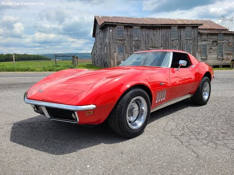 1969 Red Corvette T Top For Sale Video