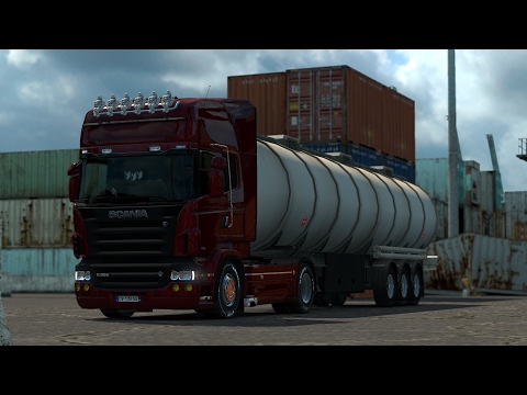 ETS 2 - SCANIA R520 V8 - Trip: Antwerpen - Lille