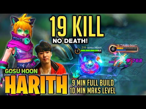 19 KILL no DEATH! Harith New Skin Fashion Expert [Top Global Harith] By Gosu Hoon - Mobile Legend