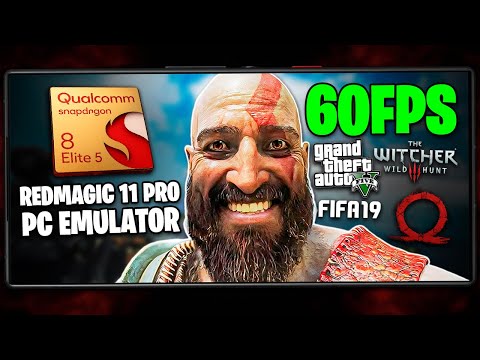 REDMAGIC 11 PRO CONTRA JOGOS DE PC! | REDMAGIC 11 PRO GAMEHUB | GTA 5, THE WITCHER 3, GOD OF WAR...
