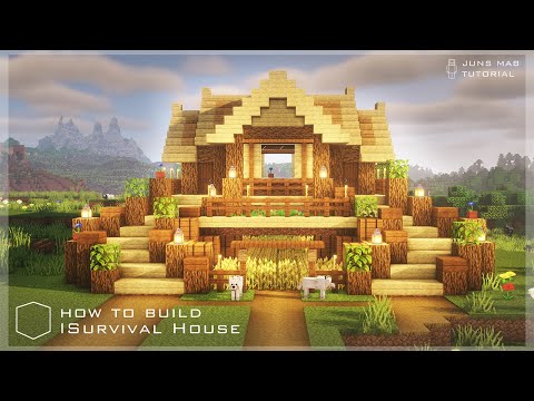 #minecraft  : Oak Survival Base Tutorial ｜How to Build in Minecraft  #221