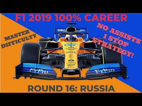 F1 2019 100% Career Mclaren, Part 16 Russia