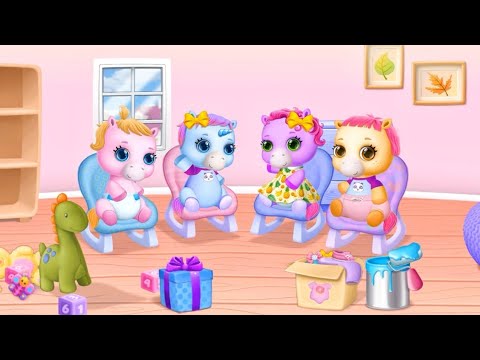 fun baby pony care kids game - pony sister care, horse animal dress up decoration games for babies