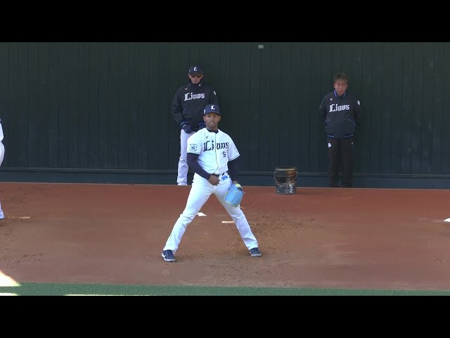 【春季キャンプ】ライオンズの新外国人投手・ラミレスがブルペンで投球練習!! 2025年2月4日 埼玉西武ライオンズ