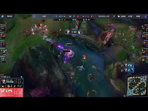 RNG GALA 1v9 Ezreal Team Fight - Insane Pop Off - LPL PLAYOFFS - RNG vs LNG