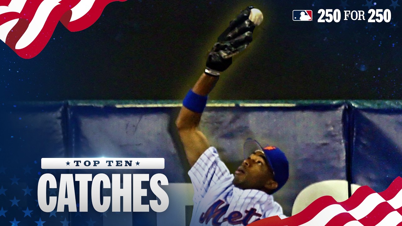 Top 10 Ridiculous Catches in Baseball History! | MLB 250 For 250