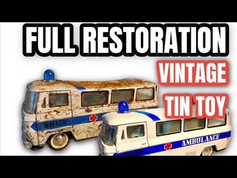 FULL RESTORATION - vintage tin toy from the 70's