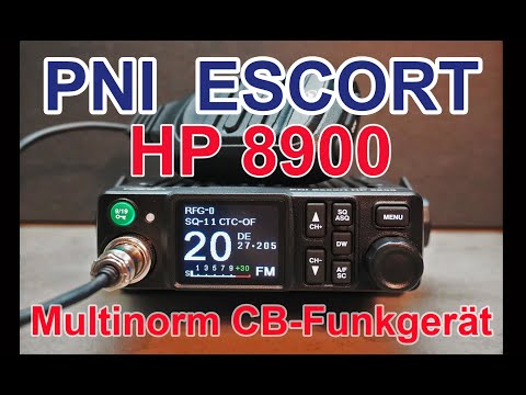 Tolles Design! PNI ESCORT HP 8900 - Multinorm CB-Funkgerät mit 1,77" Farbdisplay.