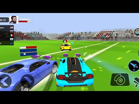 Impossible Car Tracks 3D Update - Demolition Mode - Blue Car Driving  - Android Gameplay
