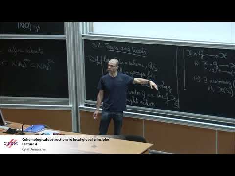 Cyril Demarche: Cohomological obstructions to local-global principles - lecture 4